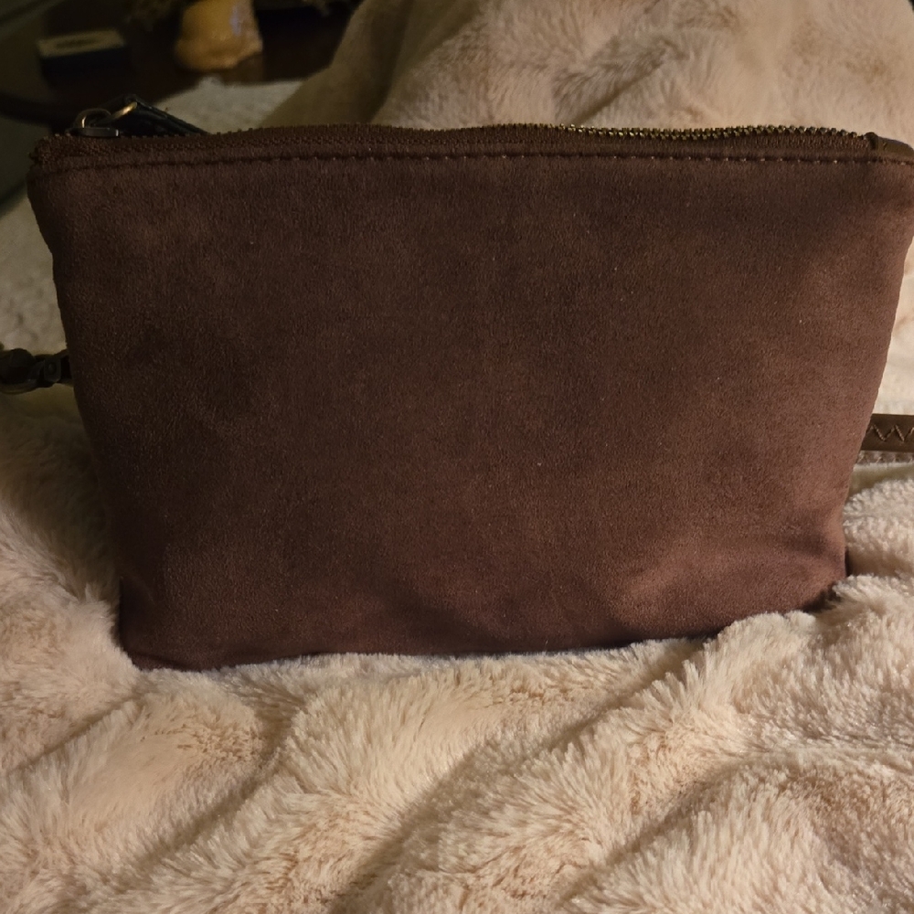 Brown Suede Handbag